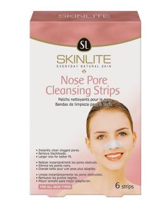 SKINLITE MASK NOSE PORE STRIPS CHARCOL 1+1
