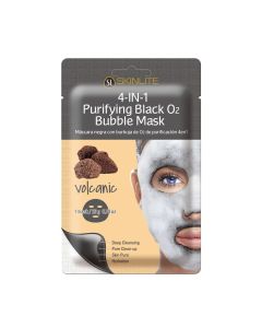 SKINLITE MASK PURIFYING BLACK O2 BUBBLE VOLCANIC 1+1