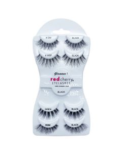 RED CHERRY EYELASHES SET 8 PCS GLAMOUR 1