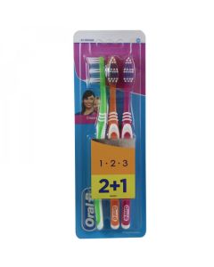 ORAL-B MEDIUM CLASSIC 40 2+1 TOOTH BRUSH