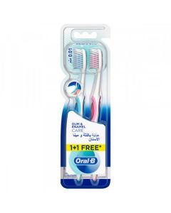 ORAL-B GUM & ENAMEL CARE 1+1 FREE -299 TOOTH BRUSH