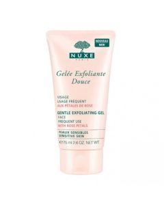 NUXE GENTLE EXFOLIATING WITH ROSE PETALS FOR FACE GEL 75ML