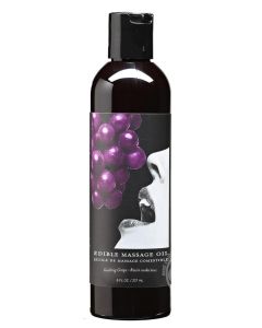 earthly edible body massage oil 237ml grape