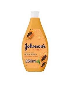 JOHNSONS VITA-RICH SMOOTHING PAPAYA EXTRAC BODY WASH 250ML