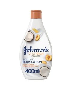 JOHNSON  VITA- RICH BODY LOTION WITH YOGHURT & PEACH & COCONUT 400 ML