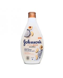 JOHNSONS VITA-RICH WITH PEACH COCONUT BODY WASH 400ML