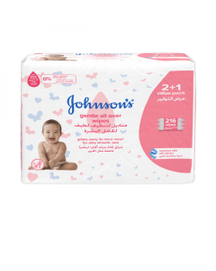 JOHNSONS ALL OVER VALUE PACK WIPES 216 PCS