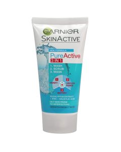 GARNIER SKIN ACTIVE PURE ACTIVE 3 * 1 OILY SKIN PRONE 150 ML