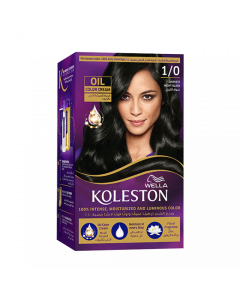 KOLESTON KIT DARKEST NIGHT BLACK HAIR COLOR 1-0