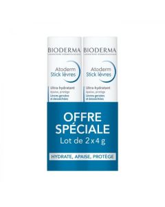 BIODERMA ATODERM STICK LEVRES ULTRA-HYDRATANT 2×4G OFFER
