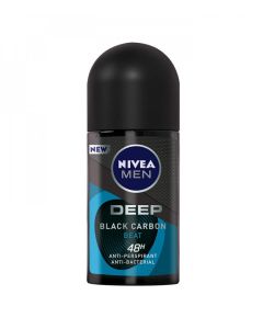 NIVEA DEEP BLACK CARBON ROLL-ON DEODORANT 50 ML