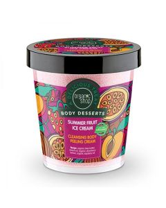 ORGANIC SHOP BODY SCRUB WITH ICE CREAM 450 ML