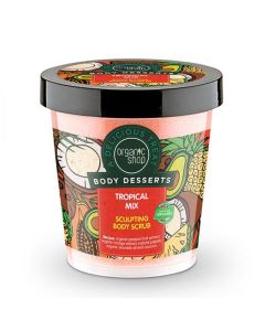 ORGANIC SHOP BODY SCRUB WITH TROPICAL EXTRACT 450 ML