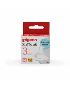 PIGEON PERISTALTIC PLUS NIPPLE 1+M 1 PCS PB 01863