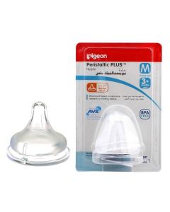 PIGEON PERISTALTIC PLUS NIPPLE 3+M 1 PCS PB 01864