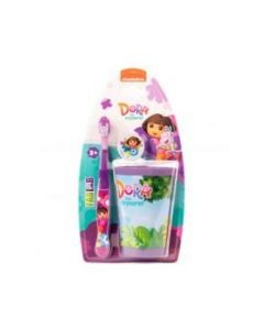 DORA SOFT TOOTHBRUSH KIDS WITH COVER & CUB