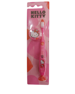 HELLO KITTY SOFT TOOTHBRUSH KIDS WITH COVER & BASE 1 PCS
