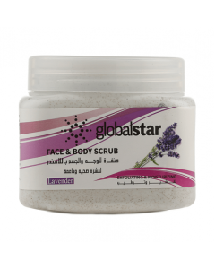 GLOBAL STAR FACE&BODY SCRUB LAVENDER 500 ML