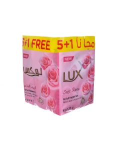 LUX SOFT ROSE 5+1 SOAP 170GM