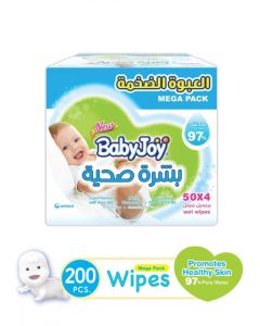 BABYJOY HEALTHY SKIN WET WIPES, MEGA PACK (6 X (4X50)