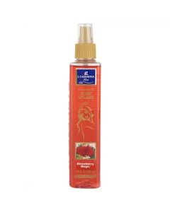 J.CASANOVA BLUE BODY SPLASH STRAWBERRY MAGI FRAGRANT 235ML
