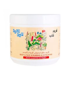 KREM KAP 500ML BODY & FACE SCRUBBING & EXFOLIATAING ALMON