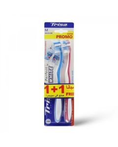 TRISA SOFT PERFECT WHITE 2 PCS 1+1 FREE TOOTH BRUSH