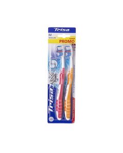 TRISA COOL&FRESH MEDIUM 2PCS 1+1 FREE TOOTH BRUSH