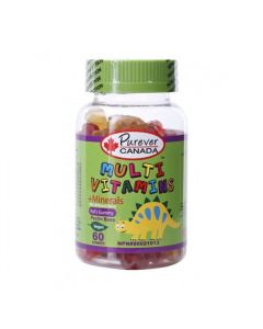 PUREVER CANADA MULTI VITAMUNS + MINERAL KIDS GUMMY 60 GUMMIES