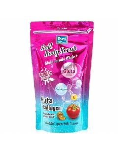 YOKO SALT BODY SCRUB GLUTA TOMATO WHITE+ 350G