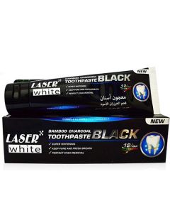 LASER WHITE BLACK BAMBOO CHARCOAL TOOTH PASTE 100ML