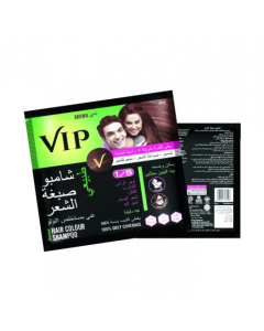 VIP 5×1 NATURAL BLACK HAIR COLOUR SHAMPOO 20 ML