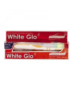 WHITE GLO + TOOTH BRUSH TOOTH PASTE 150 G