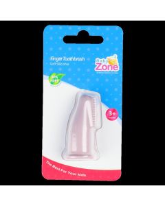 baby care zone kids toothbrush silicone gum and teeth cleaner 3+ months 8254