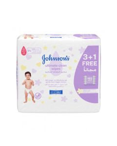 JOHNSONS ULTIMATE JUMBO 3+1 FREE WIPES 192 PCS