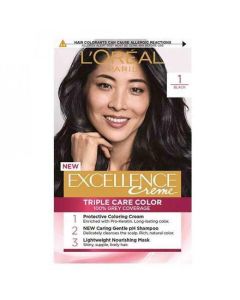 LOREAL PARIS EXCELLENCE CRÈME HAIR COLOR 1 BLACK