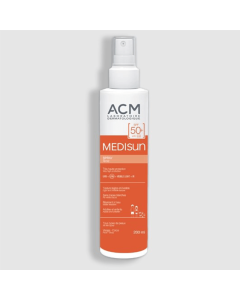 acm sun spray 200ml medisun spf 50+ without color, suitable for all skin types