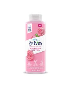 ST. IVES ROSE WATER&ALOE VERA BODY WASH 473ML