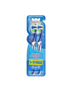 ORAL-B 5 WAY CLEAN COMPLETE 1+1 TOOTH BRUSH