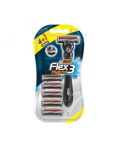BIC SCHEERMESJES FLEX 3 HYBRID 4+1 STUKS