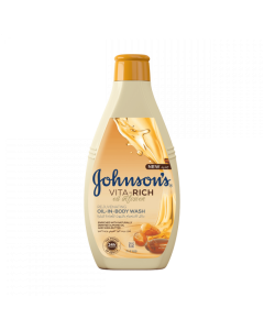 JOHNSON VITA-RICH ALMOND OIL & SHEA BUTTER BODY WASH 400ML