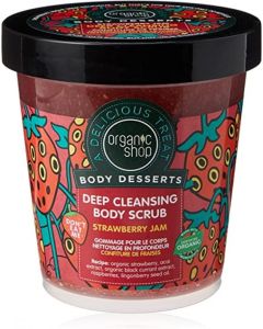 ORGANIC SHOP BODY SCRUB WITH STRAWBERRY JAM 450 ML