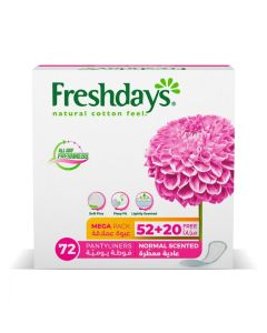 FRESHDAYS PANTYLINERS DAILY COMFORM SCENTED 72 MEGA PACK