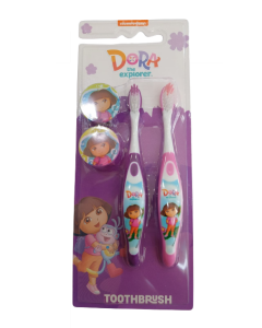 DORA SOFT TOOTHBRUSH KIDS WITH COVER 2 PCS