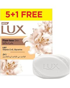 Lux Soap Bar Lily Flaw Less 5+1 120gm