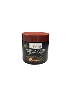 LIVIA ARABICA COFFEE FACE & BODY SCRUB WITH COCONUT OIL - 500 ML