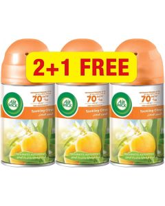 AIR WICK AIR FRESHENER SPARKLING CITRUS 2+1 FREE 250ML