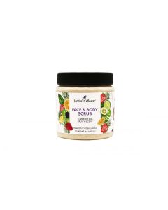JARDIN OLEANE FACE& BODY SCRUB CASTOR OIL FRUITY SCENT 500 ML