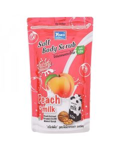 YOKO SALT BODY SCRUB PEACH + MILK 350G