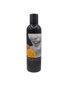earthly edible body massage oil 237ml mango